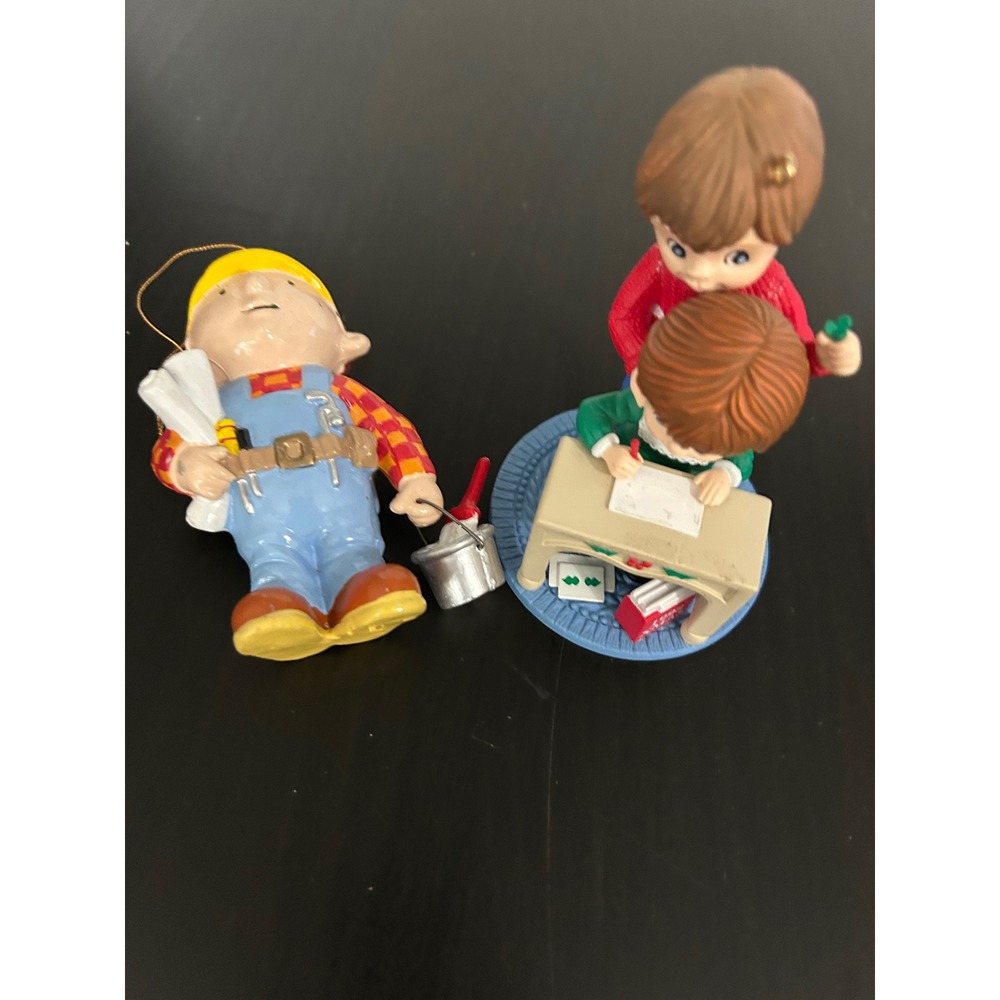 Christmas Ornament Holiday Bob the Builder and School Children Lot Vintage 1998